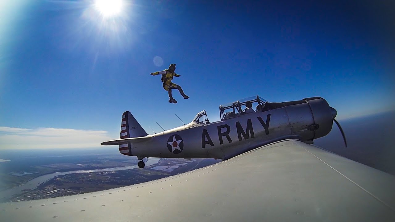 GoPro Awards: Zero G Jump Out of a World War II Army Plane